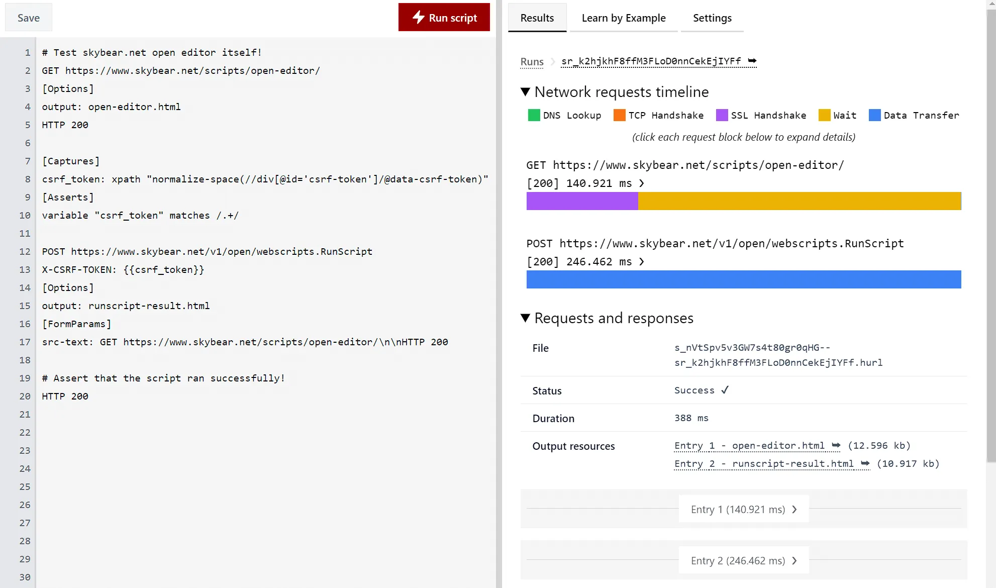 Skybear.NET Open Editor readiness health check